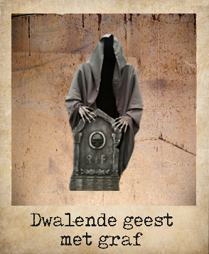 Dwalende geest met graf